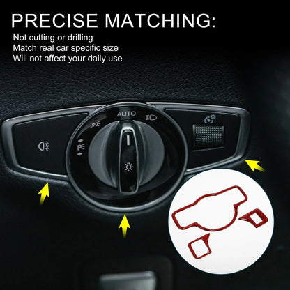 Headlight Switch Covers for Mercedes-Benz A B C E G Class CLA Type-C