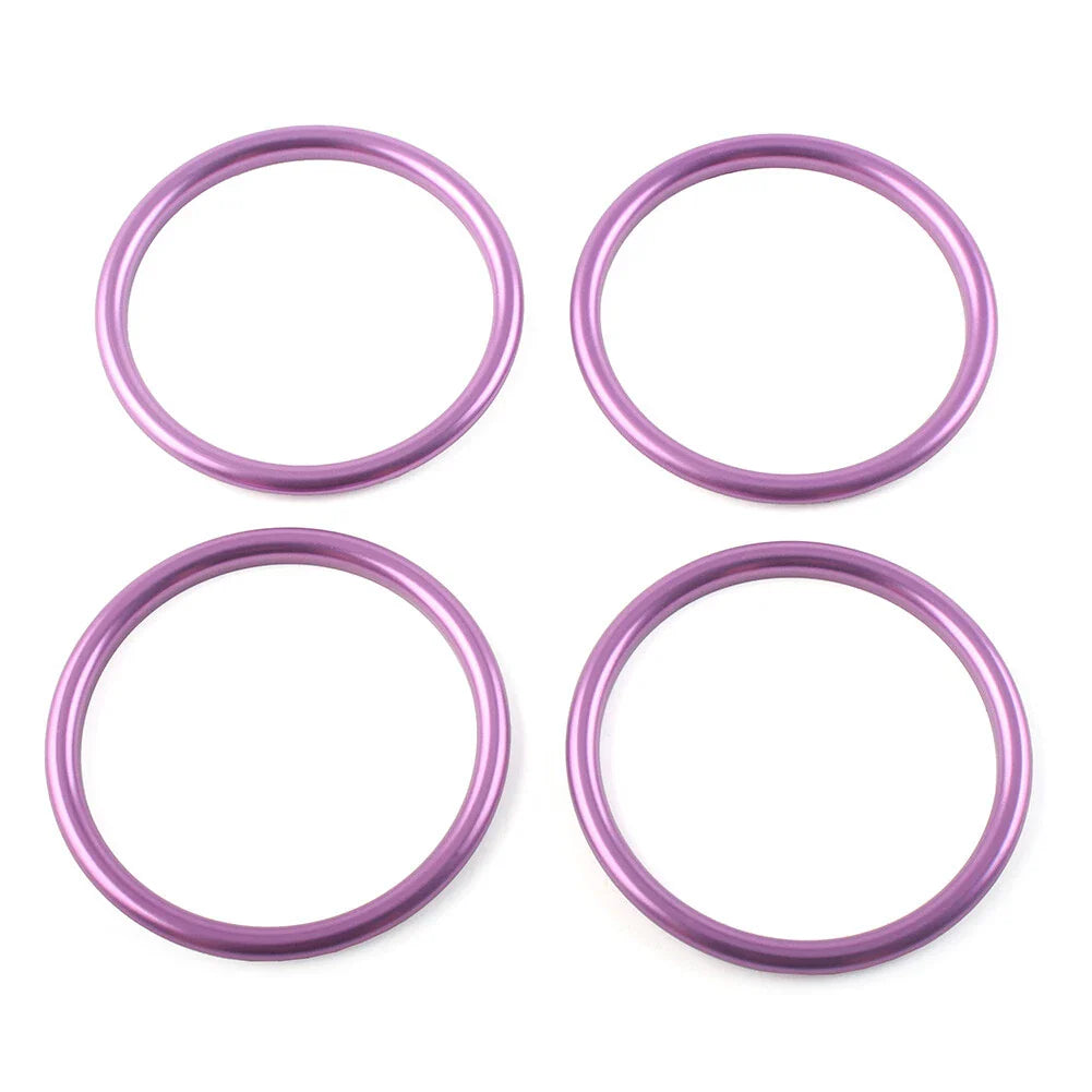 4x Air Condition Vent Outlet Trim Rings for Audi A1 S1 2010-2018 Purple