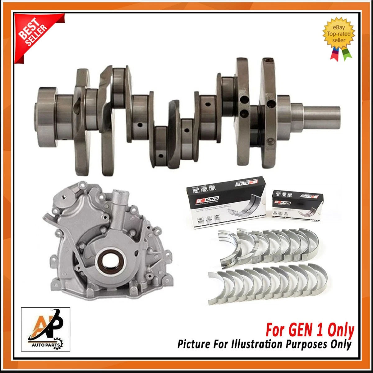 Forged Crankshaft Engine Rebuild Kit for Land Rover Jaguar 3.0 Diesel (306DT) (2005–2010)