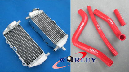 Aluminum Radiator & Silicone Hose for Kawasaki KX125 KX 125 (1999-2002)