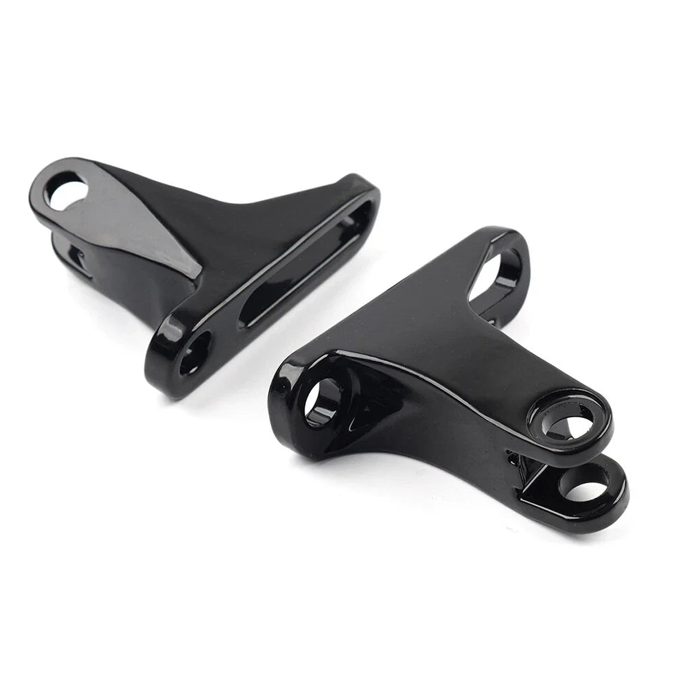 Rear Passenger Footpeg Mini Mount Black for Harley Touring Street Road Glide (93-23)