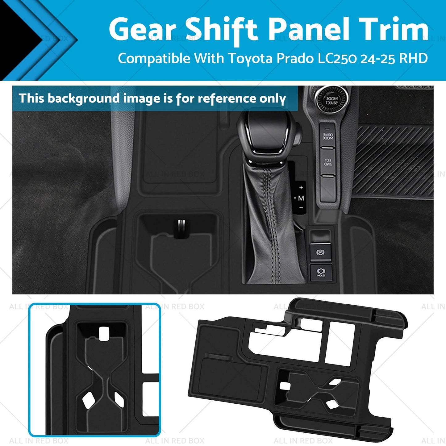 Silicone Rubber Gear Shift Panel Trim for Toyota Prado LC250 (2024-2025)
