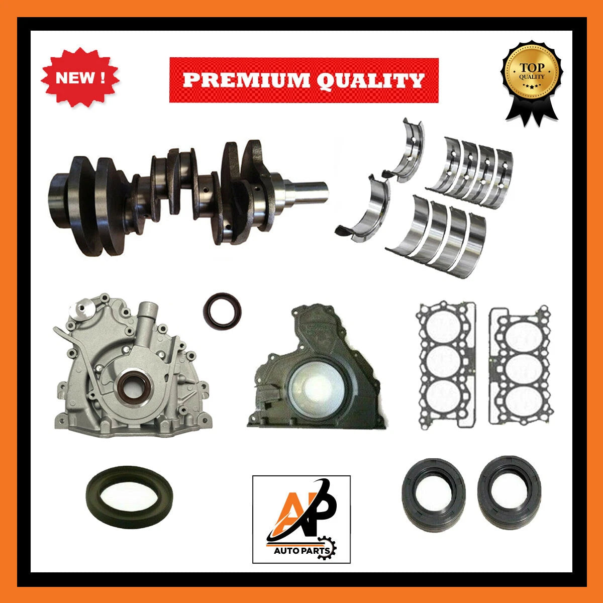 Engine Crankshaft Rebuild Parts Kit Replacement for Jaguar Land Rover 3.0 (2010–2020)