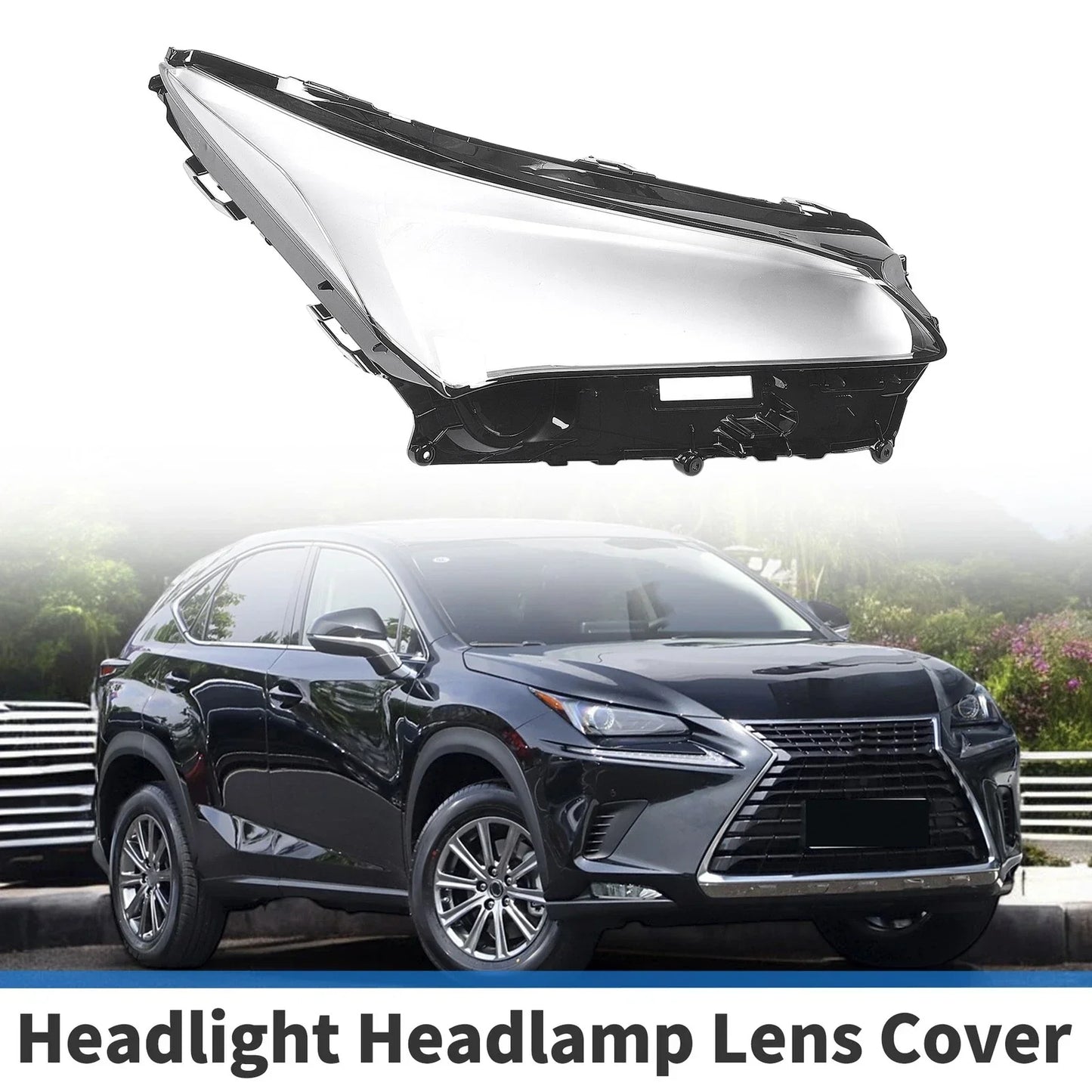 Car Front Right Headlight Lens Cover for Lexus NX200/NX300h (2014-2020)