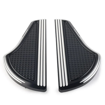 Rear Passenger Floorboards for Harley Touring (1993-2023) Black Aluminum