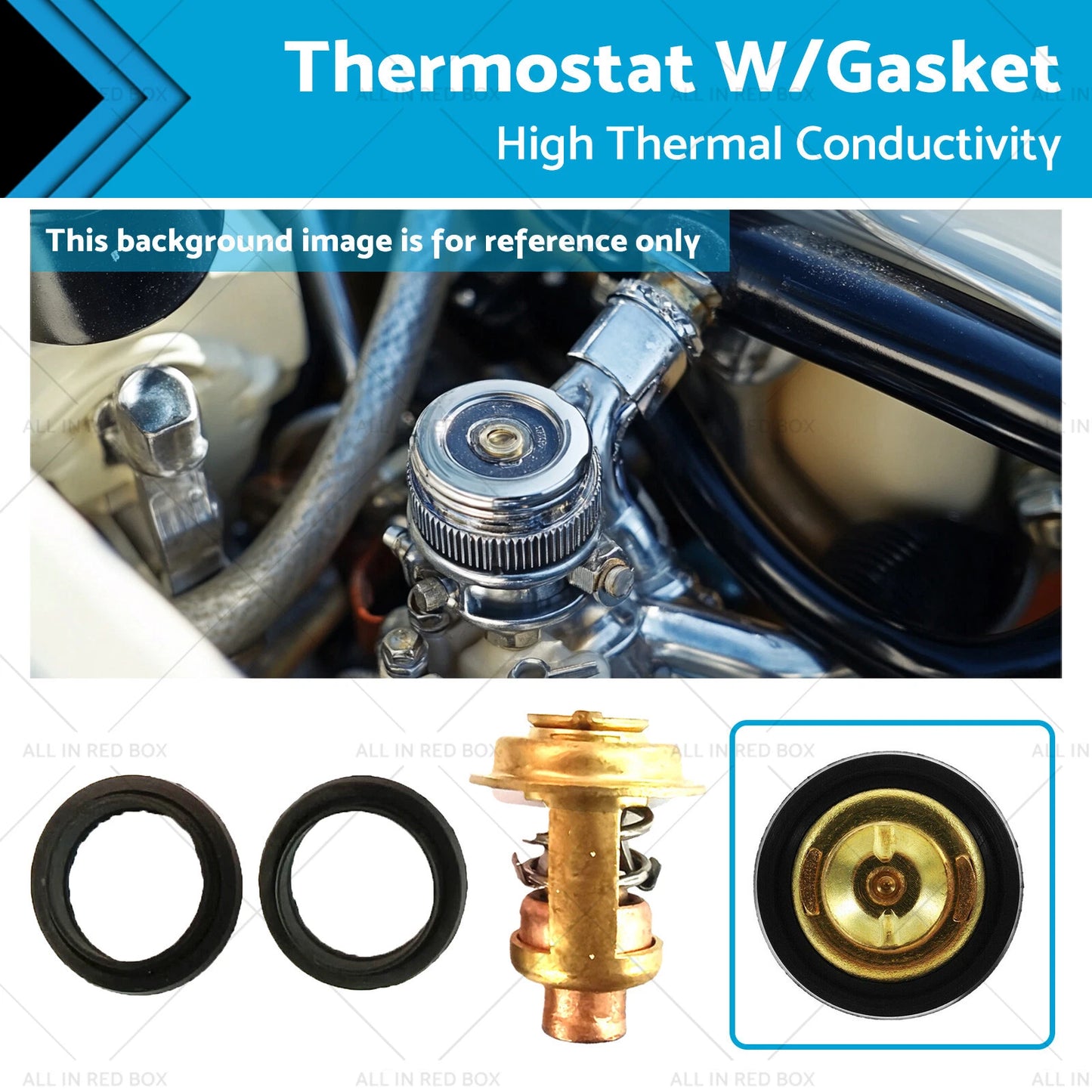 Thermostat & Gasket for Johnson Evinrude 5hp 5.5hp 6hp 7.5hp 235hp