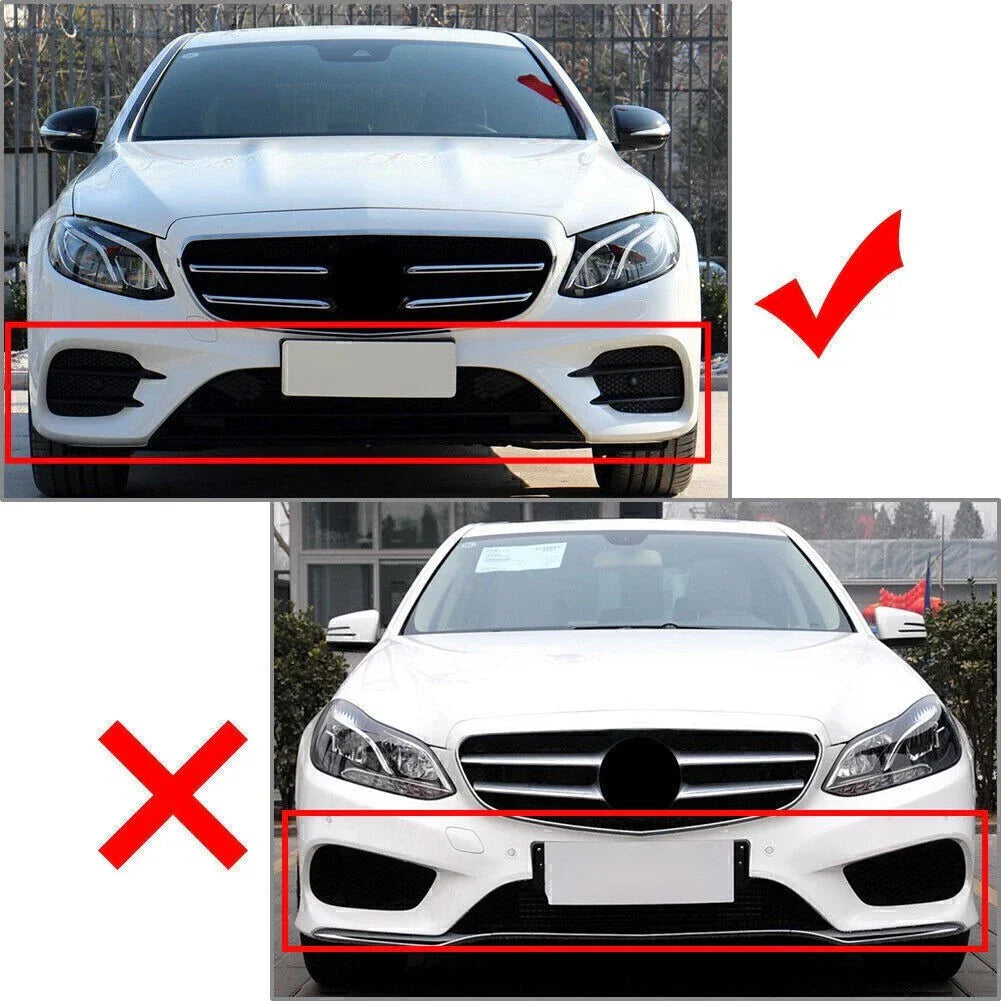 6x Front Bumper Lip Splitter Spoiler for Mercedes Benz E-Class W213 (2017-2023)