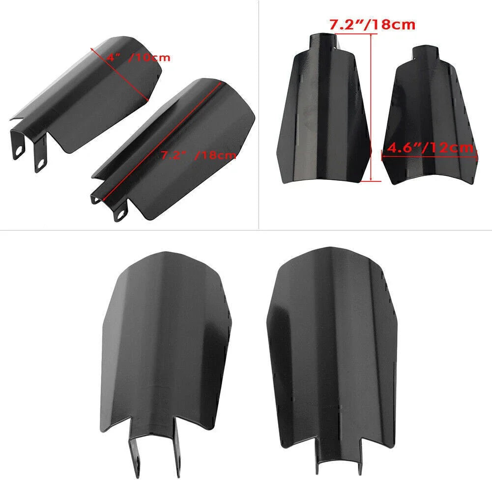 7.2x4 in Memphis Shade Coffin Cut Hand Guard for Harley Dyna, Sportster