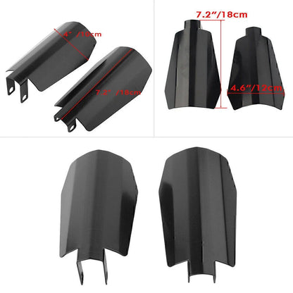 7.2x4 in Memphis Shade Coffin Cut Hand Guard for Harley Dyna, Sportster