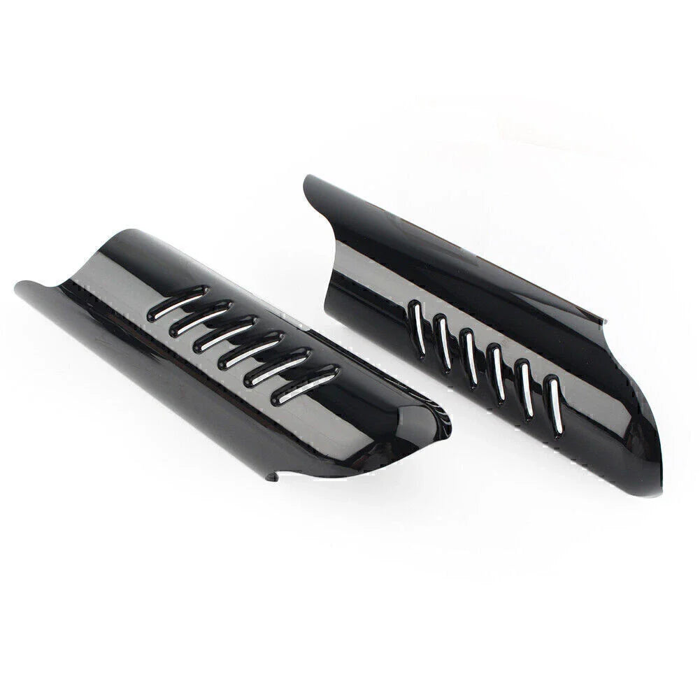 Fork Lower Leg Deflectors Shield Covers Black for Harley Touring FLHT (2000-2013)