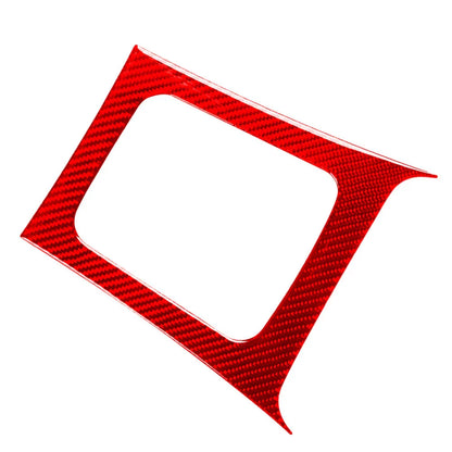 Red Carbon Fiber Gear Shift Panel Cover for Subaru Forester (2008-2013)
