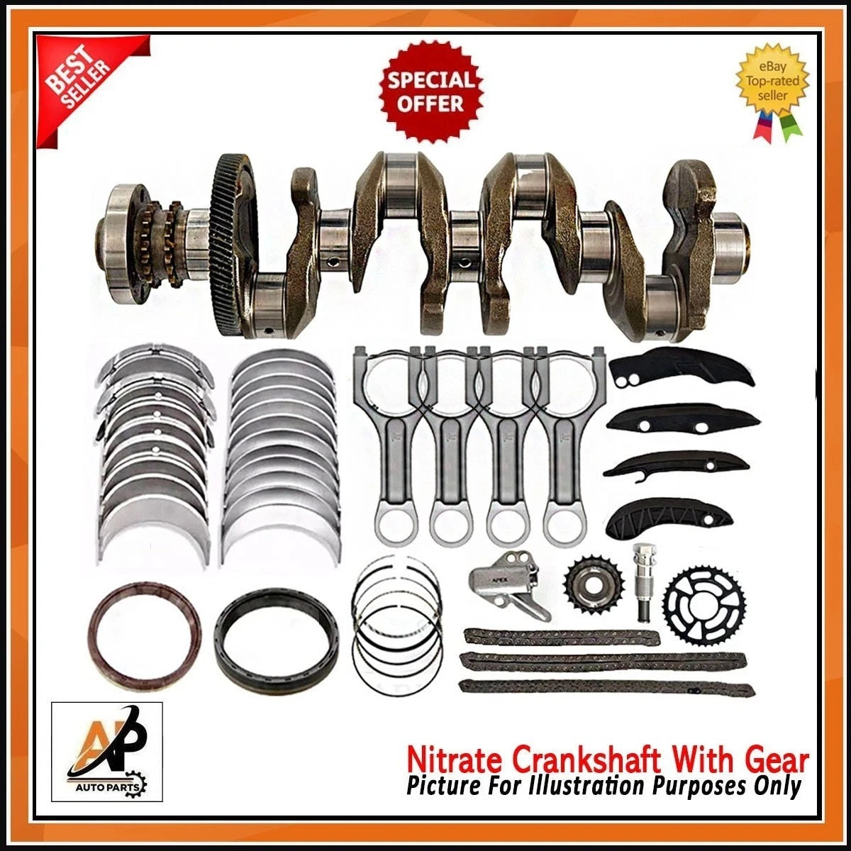 Crankshaft Piston Rings Replacement for BMW 1 Series 2.0D (2016–2019)