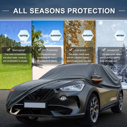 Waterproof Car Cover with Driver Door Zipper for Hyundai Tucson (2016-2023)
