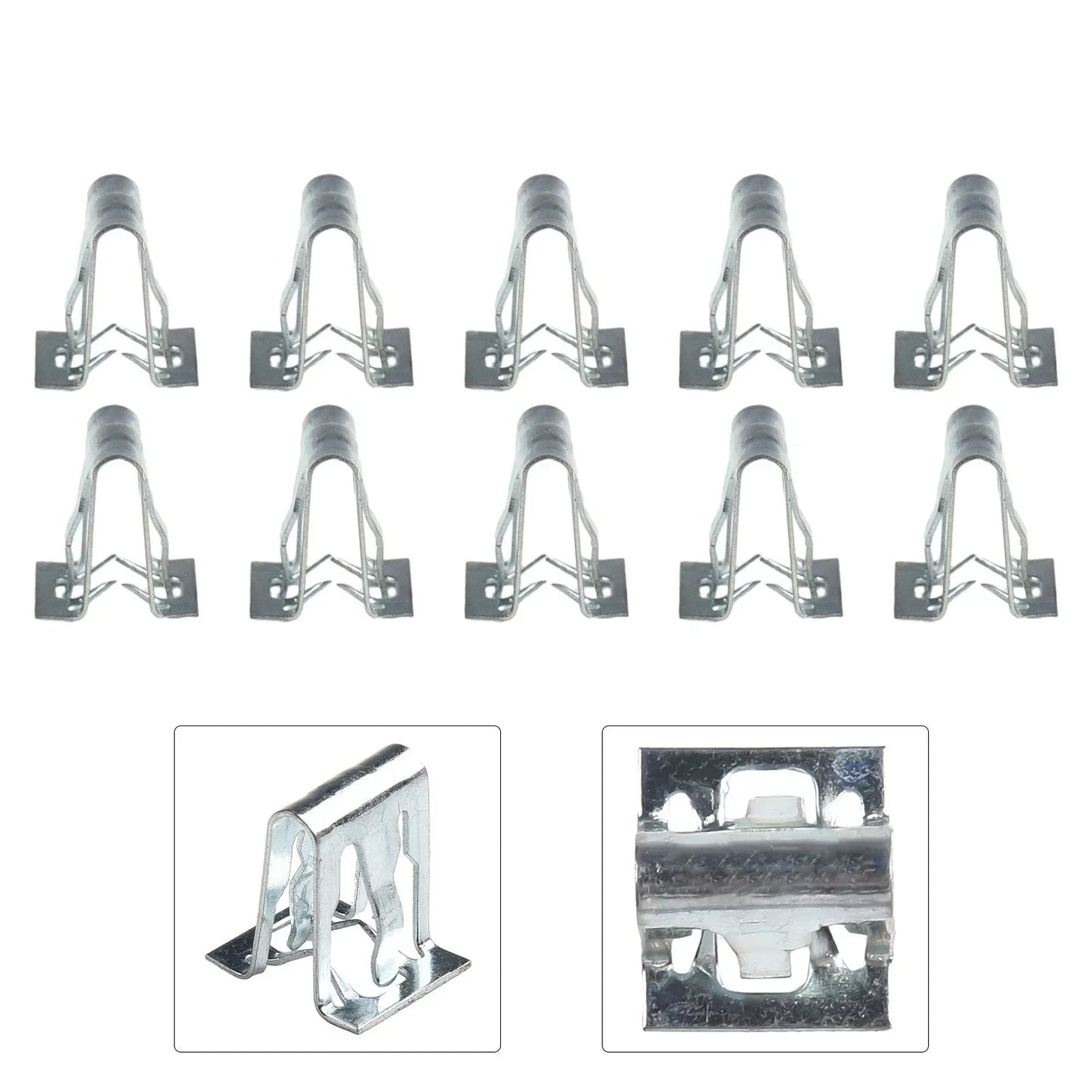 10Pcs Metal Retainer Clip for Universal Car Dashboards DVD/CD Panel Plate