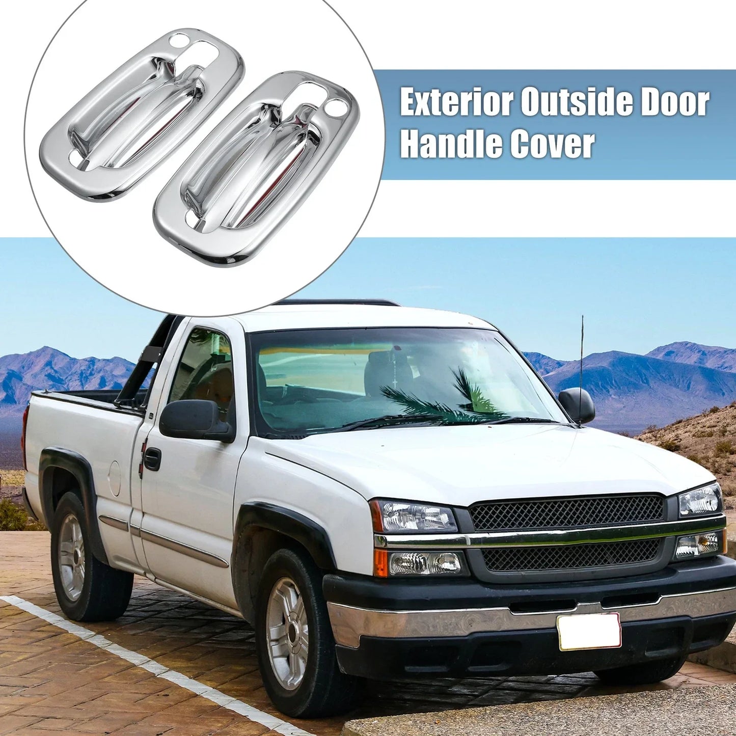 Exterior Door Handle Cover for Chevrolet Tahoe (2000-2006) - 2 x Keyhole