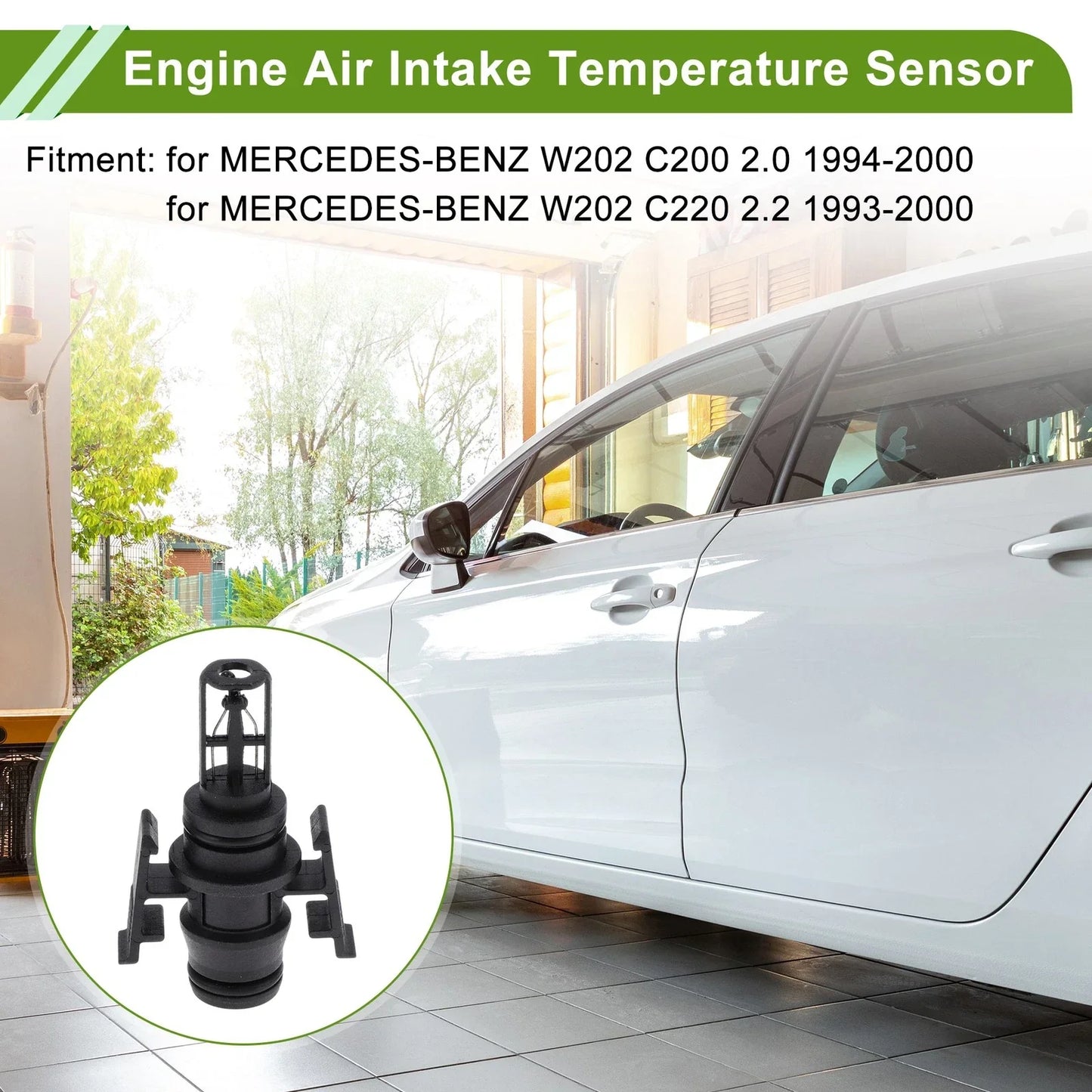 Air Charge Temperature Sensor for MERCEDES-BENZ W202 C200 2.0 (1993-2000)