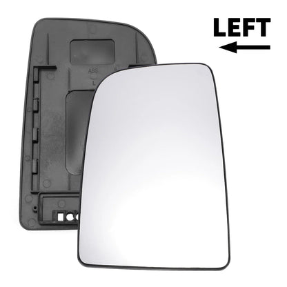 Left Upper White Mirror Glass w/ Back Non-heated for Mercedes Sprinter (2006-2011)