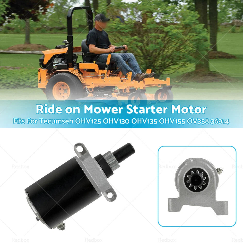 Starter Motor for Tecumseh OHV125 OHV130 OHV135 OHV155 OV358 Mower