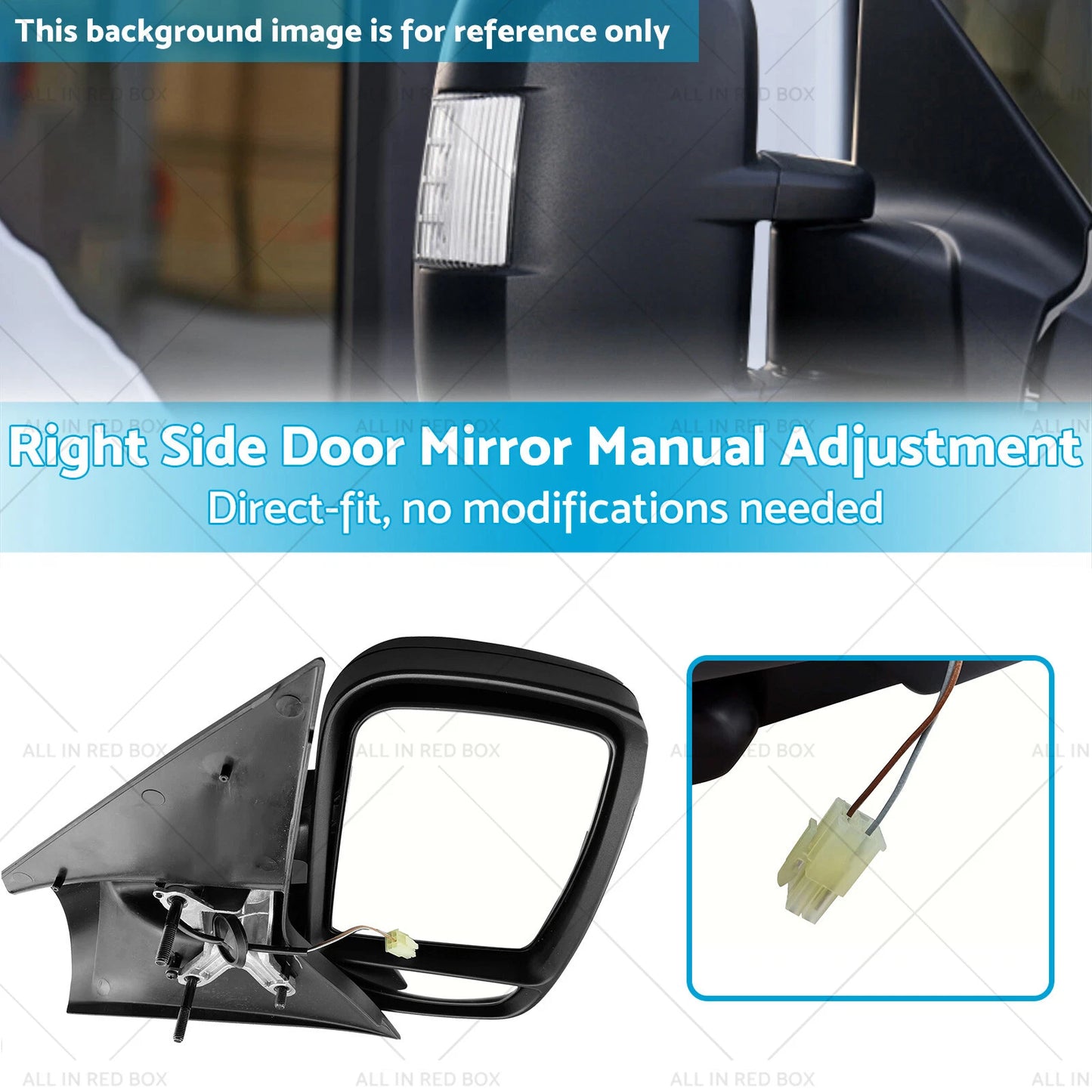 RH Side Manual Door Mirror for LDV V80 (2013 - Present)