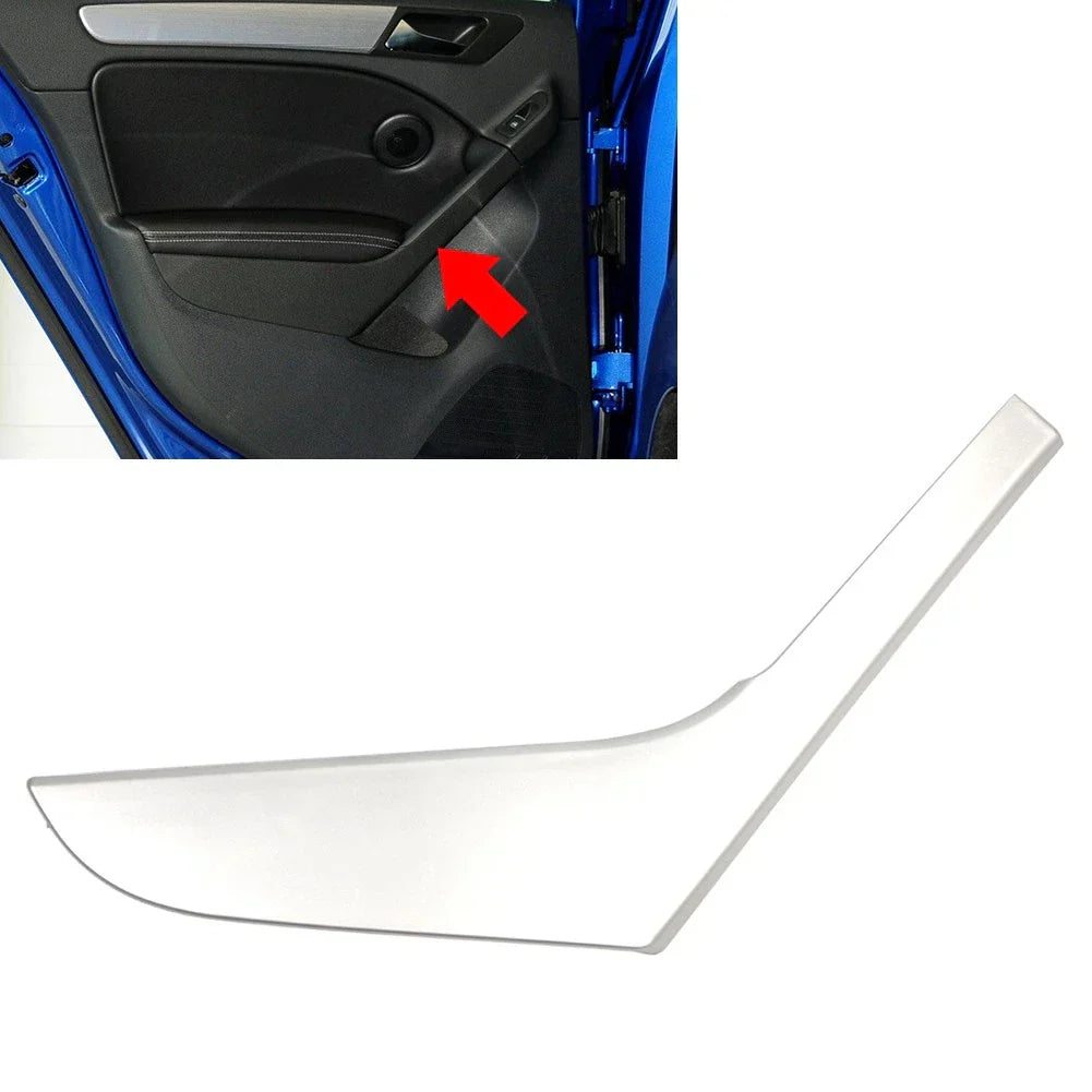 Silver Inner Door Handle Trim Cover for VW Golf MK6 (2009-2013)