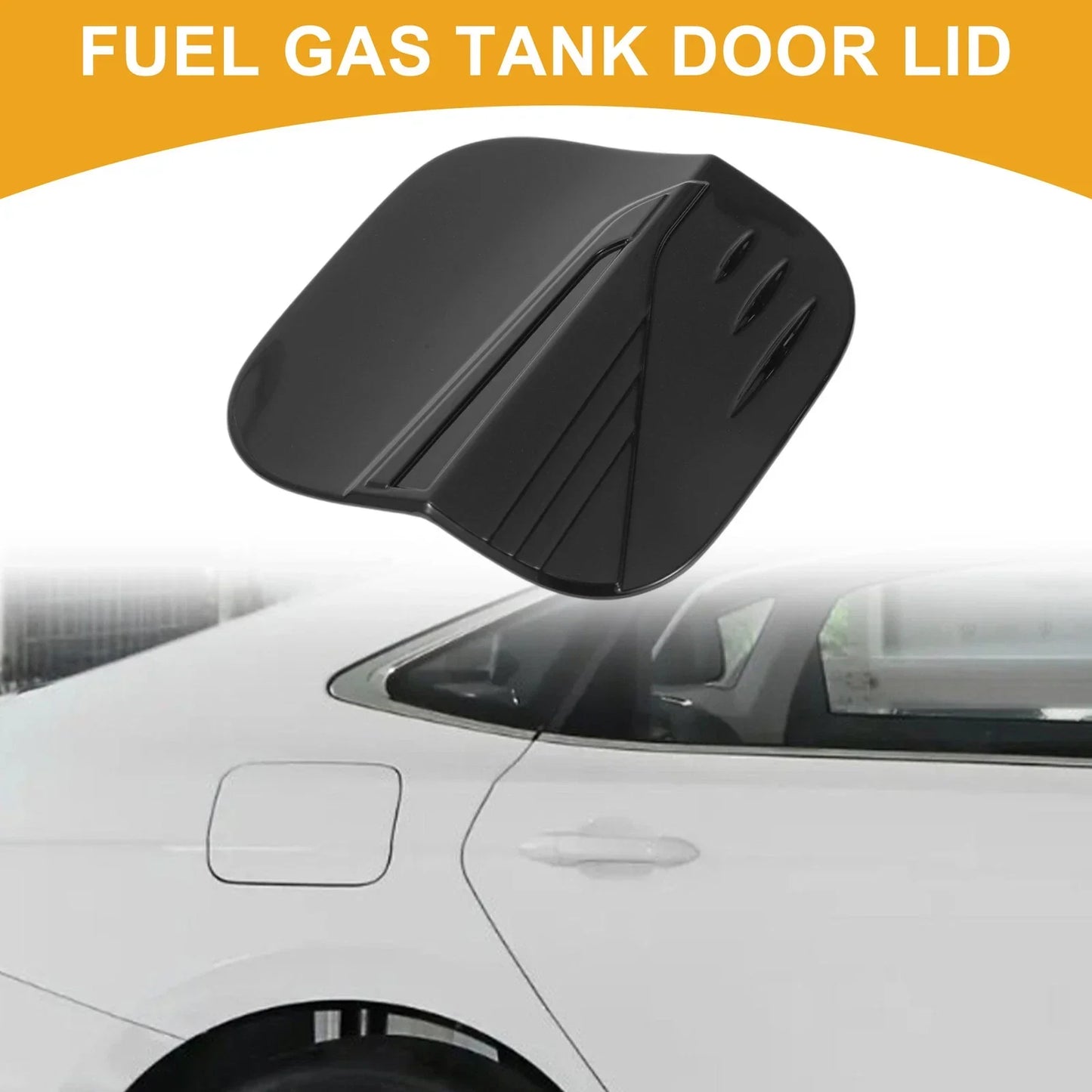 Fuel Tank Door Cap for Honda Civic 2022-2025 Fuel Filler Flap Cover Black