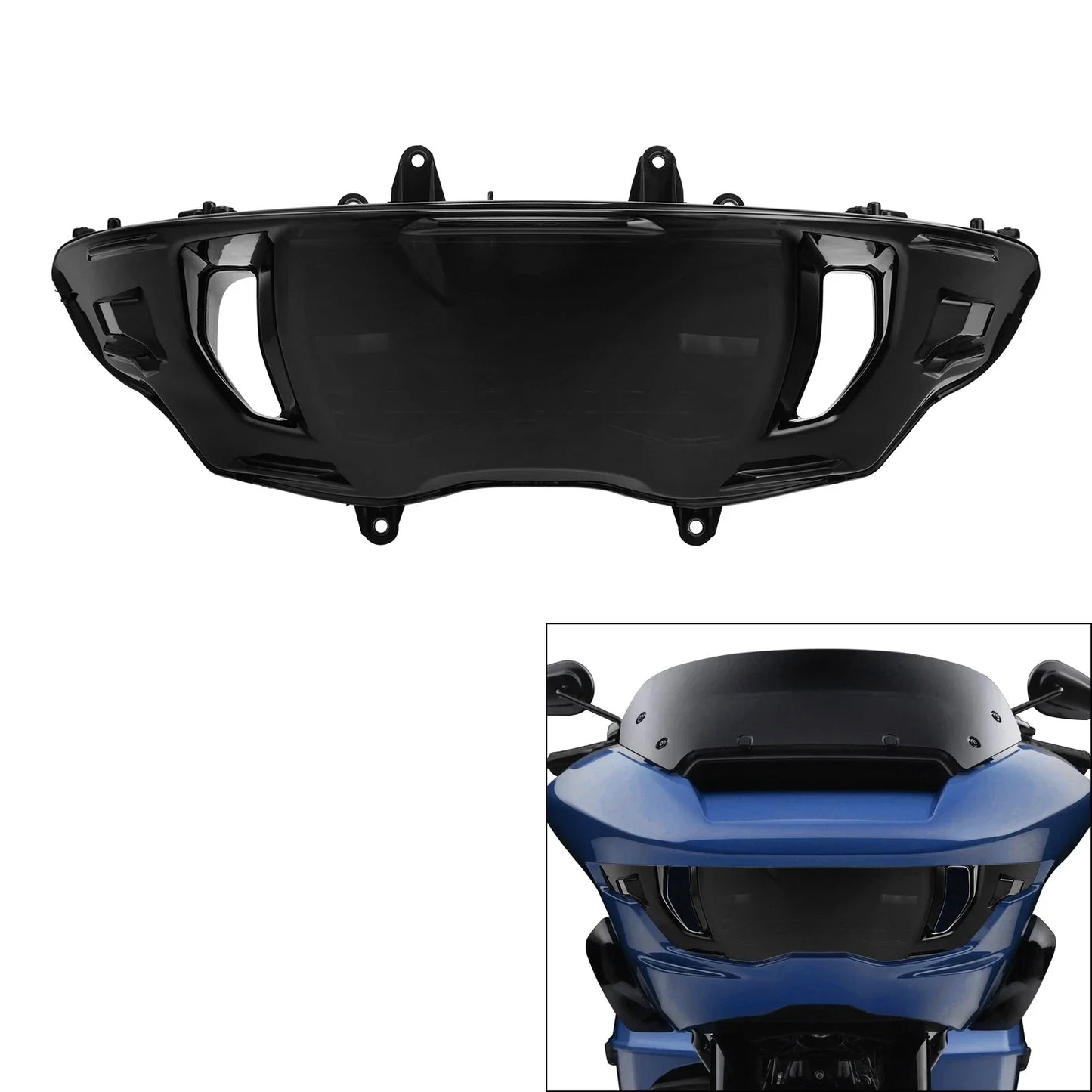 LED Headlight Assembly Black Lens for Harley CVO Road Glide (2023-2025)