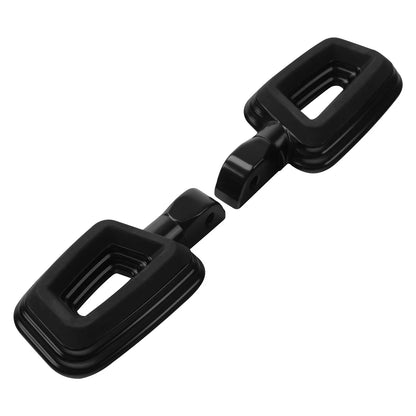 Black Passenger Foot Pegs for Harley Street Bob Low Rider (2018-2025)
