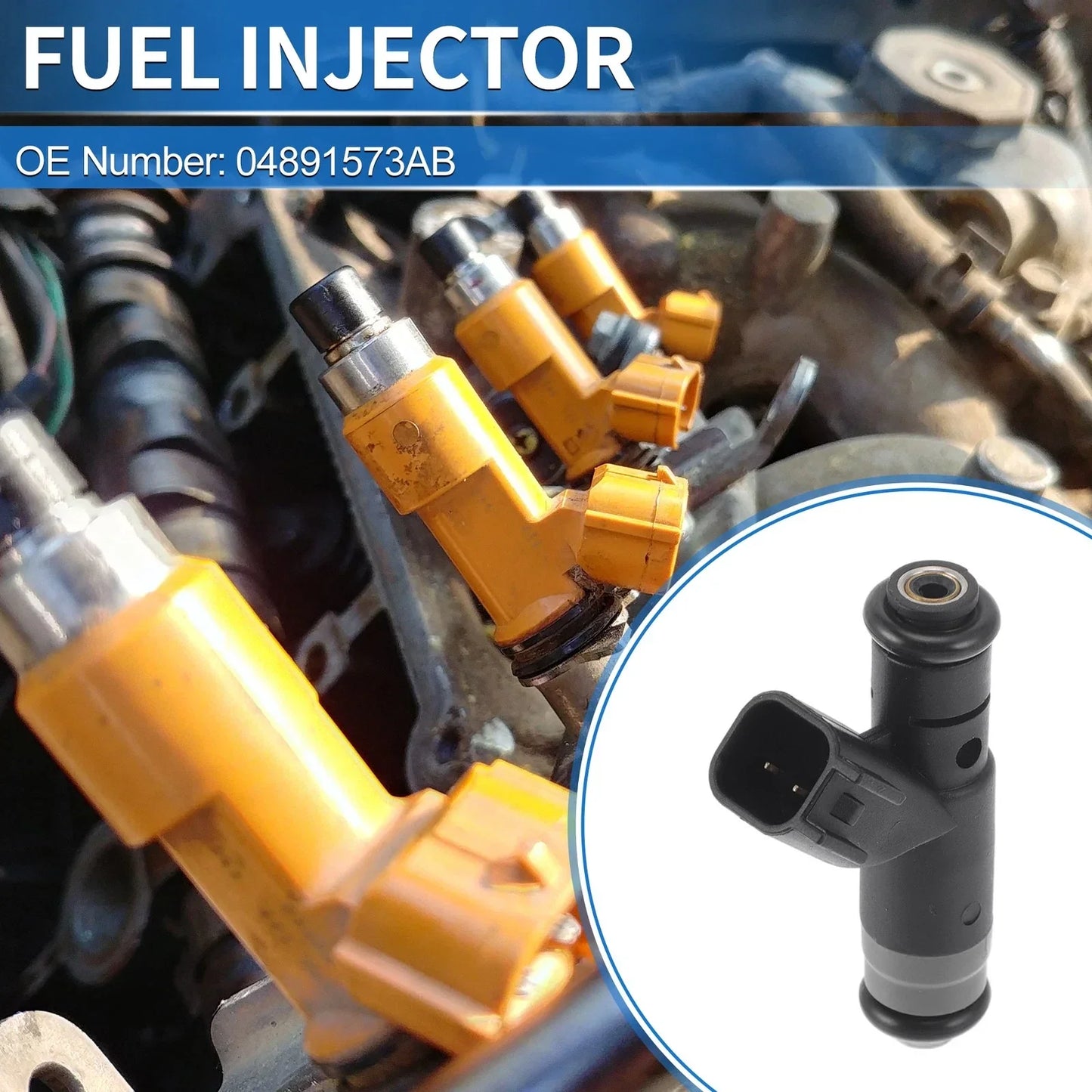 Fuel Injector for Dodge Neon L4 2.0L SOHC (2004-2005) - 1 x No.04891573AB