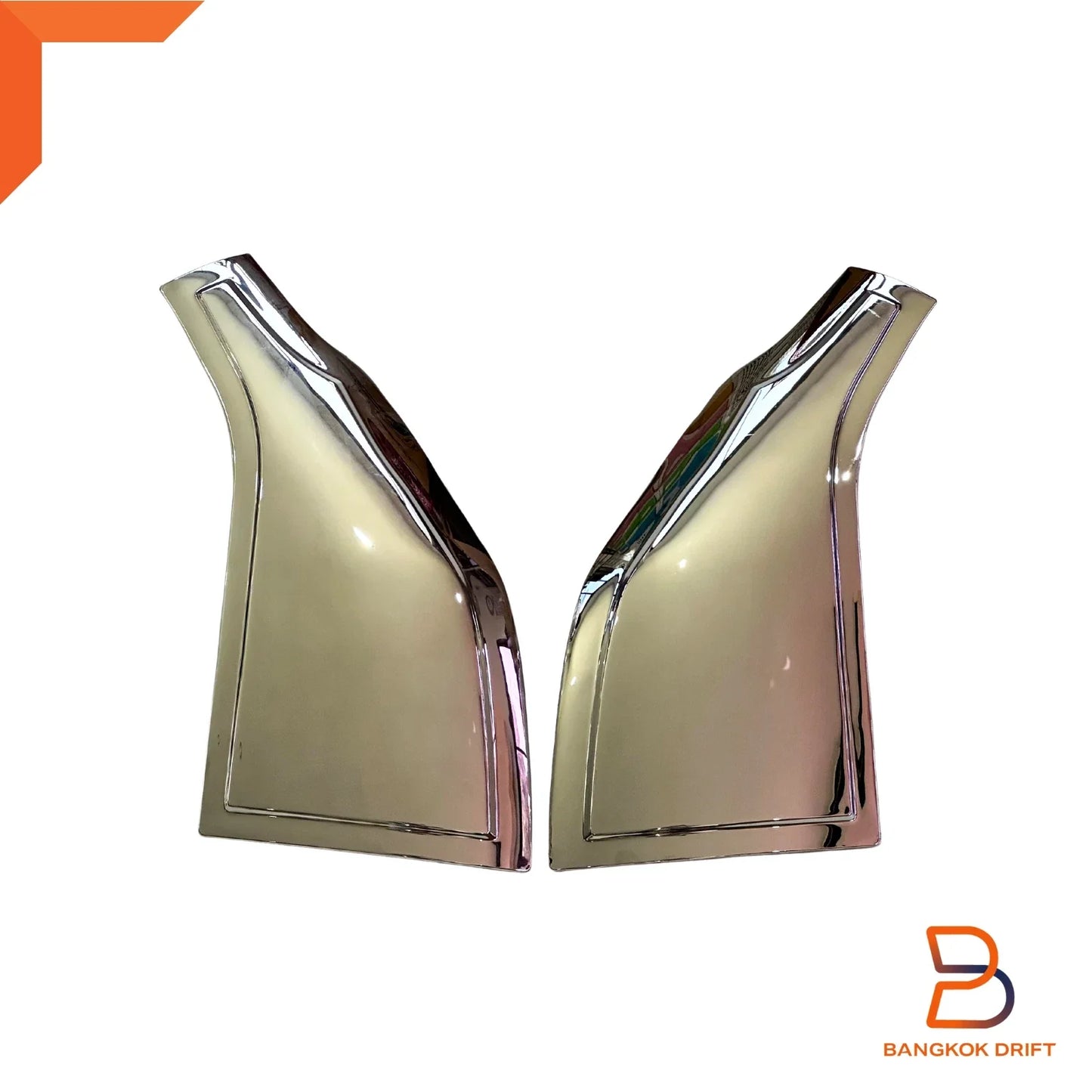 Chrome Front Side Hood Body Cover Trim for Toyota Hiace Commuter (2005-2019)