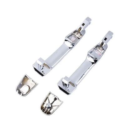 Chrome Outer Door Handle NO Keyhole 2PC Fits Mitsubishi L200 Triton Ute 2005-14