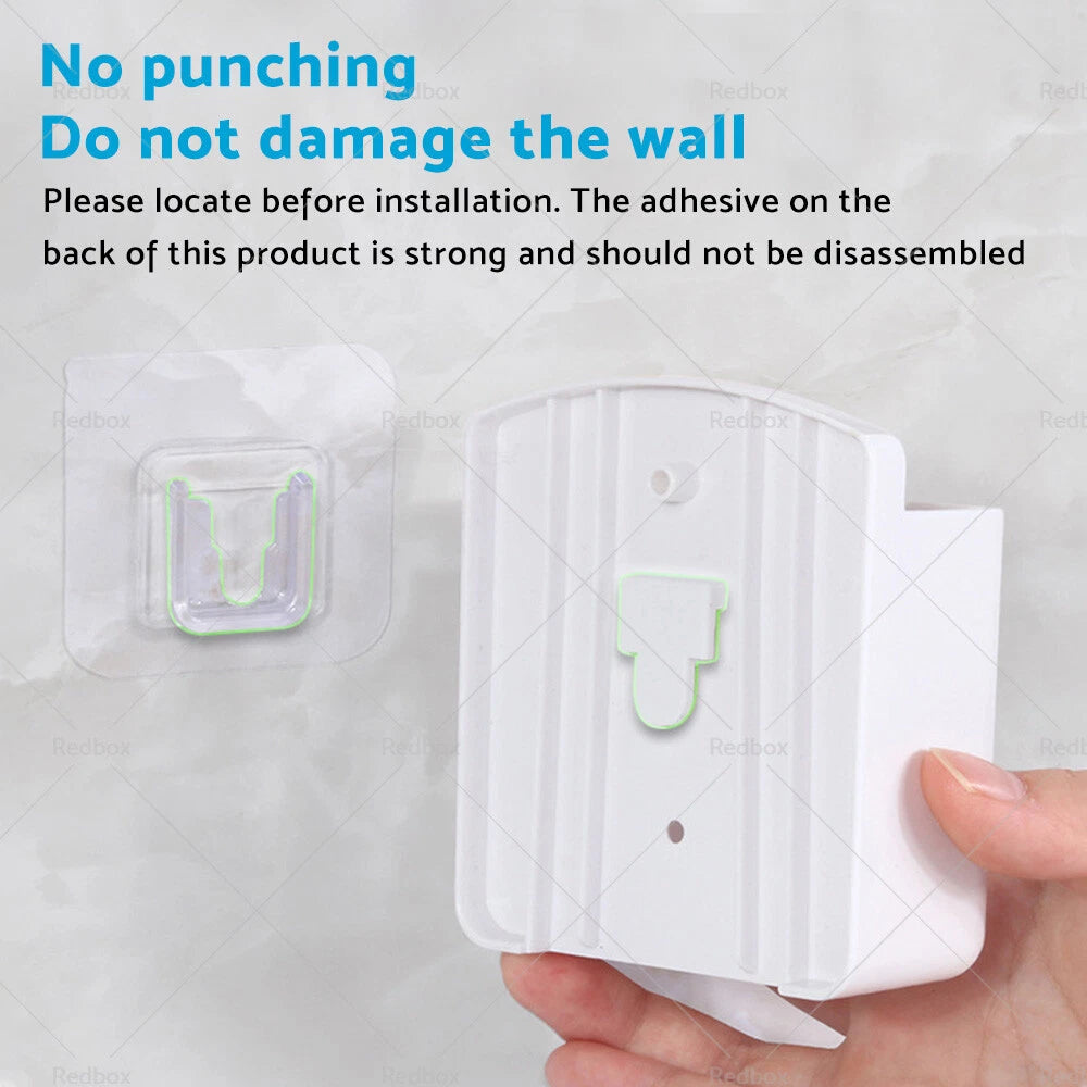 Universal White Air Conditioner Remote Control Holder Wall-Mounted Cover