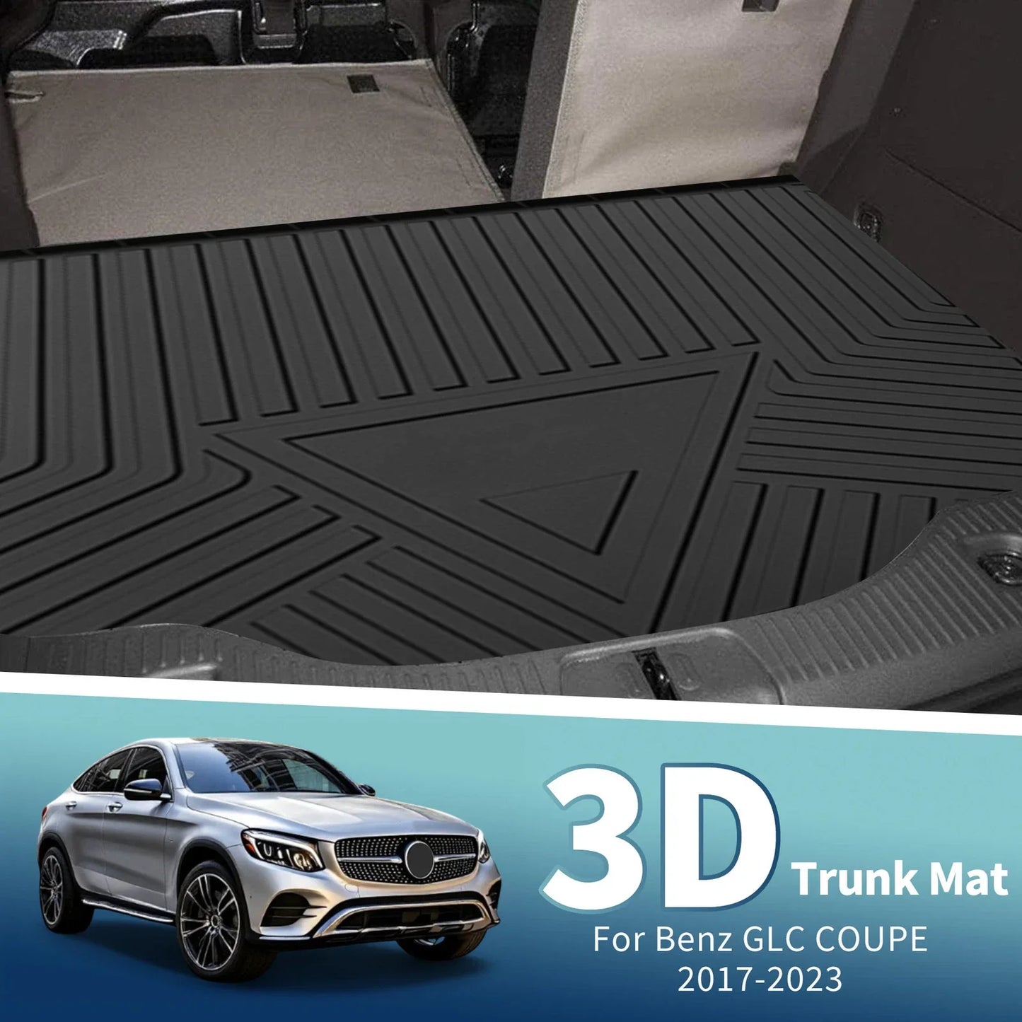 Cargo Liner Rear Trunk Mat for Mercedes-Benz GLC Coupe (2017-2023) 1 x Pc
