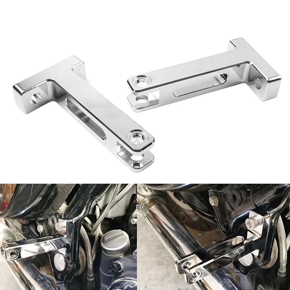 Rear Extended Footboard Mount Kit Chrome for Harley Touring Street Glide (1993-2023)
