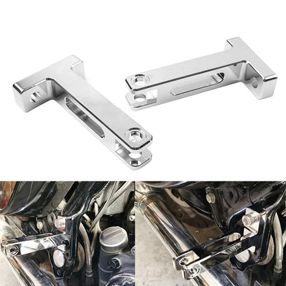 Rear Extended Footboard Mount Kit Chrome for Harley Touring Street Glide (1993-2023)