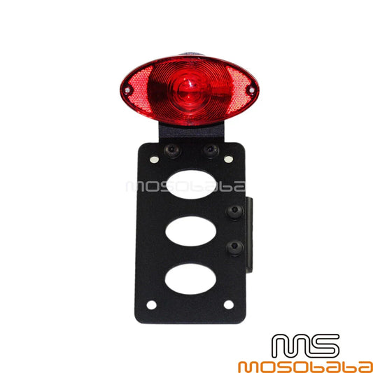 3/4" Axles Custom License Plate Bracket Integrated Brake Tail Light for Harley