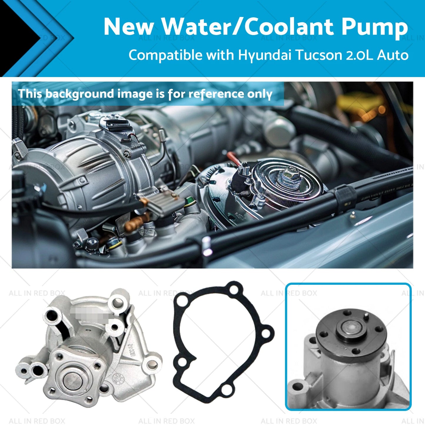 Water/Coolant Pump for Tucson 2.0L Auto (2004-2007)