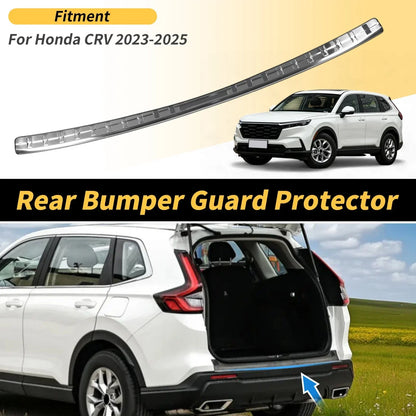 Rear Bumper Topper for Honda CRV 2023-2025 Silver Tone 1 x Piece