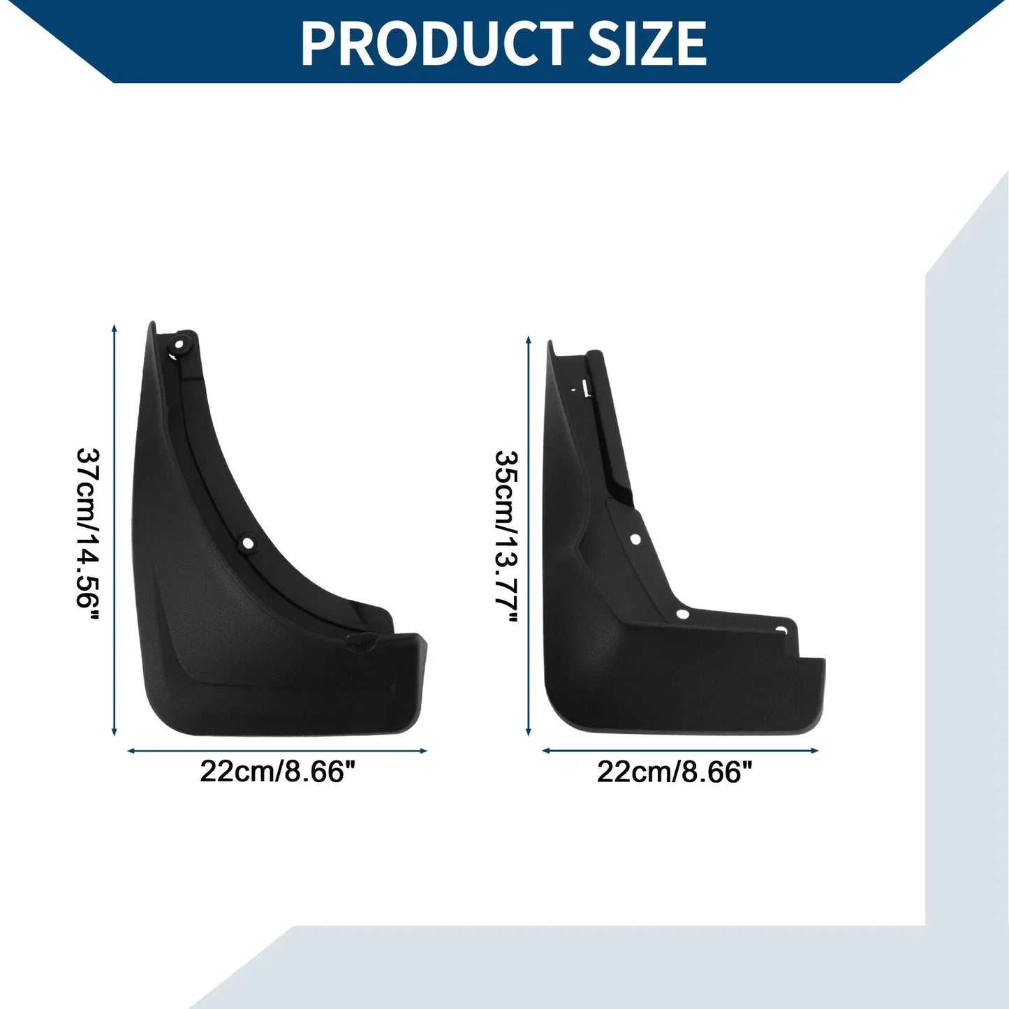 Mud Flaps Splash Guards Set for Mercedes-Benz GLS (2019-2020)
