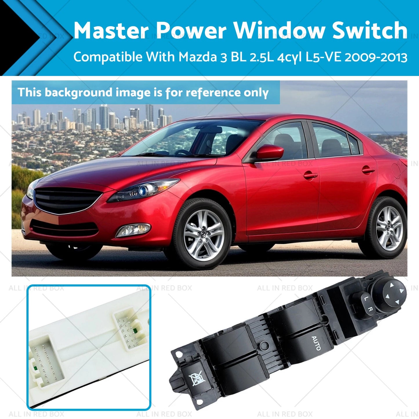 Master Window Switch for Mazda 3 BL 2.5L Petrol (2009-2013)