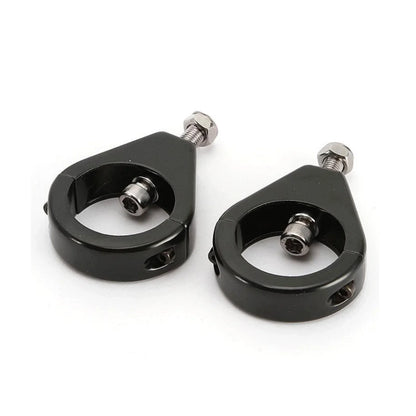 Black Turn Signal Mount Bracket 39mm Fork Clamp for Harley Softail