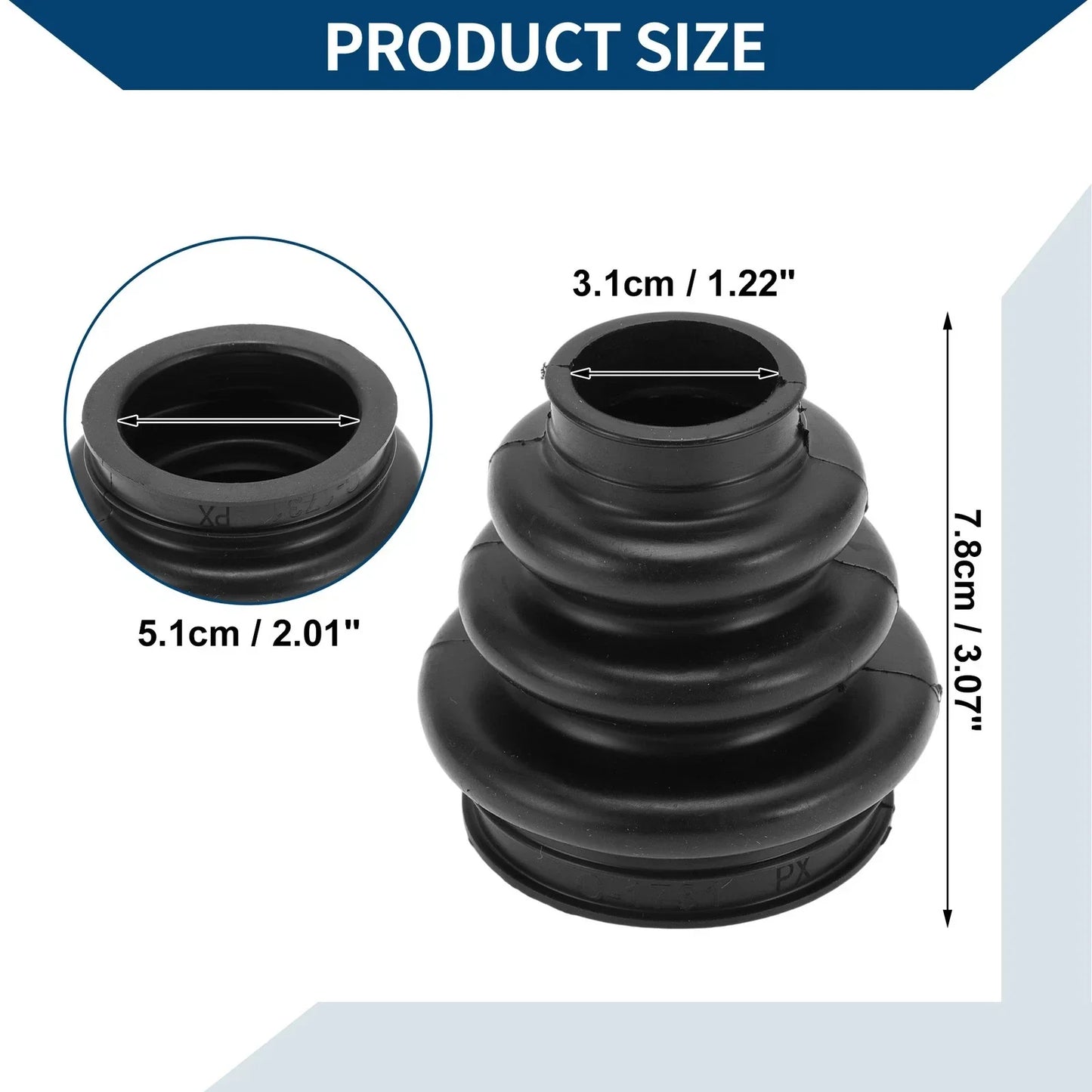 Inner CV Joint Boot Kit w/ Clamps for Porsche 911 (2003-2019)