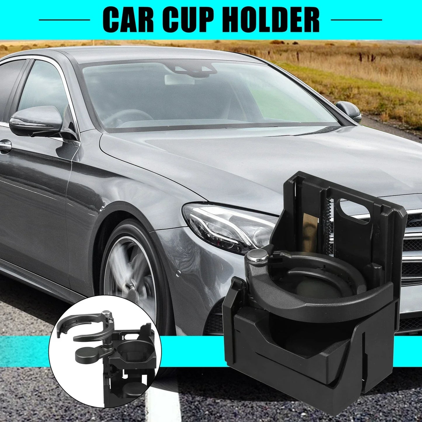 Car Cup Holder for Mercedes-Benz (Fits 210) - Front Seat Water Bottle Holder
