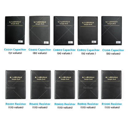 SMD/SMT Capacitor Chip Resistor Samples Book Kit 0201/0402/0603/0805/1206