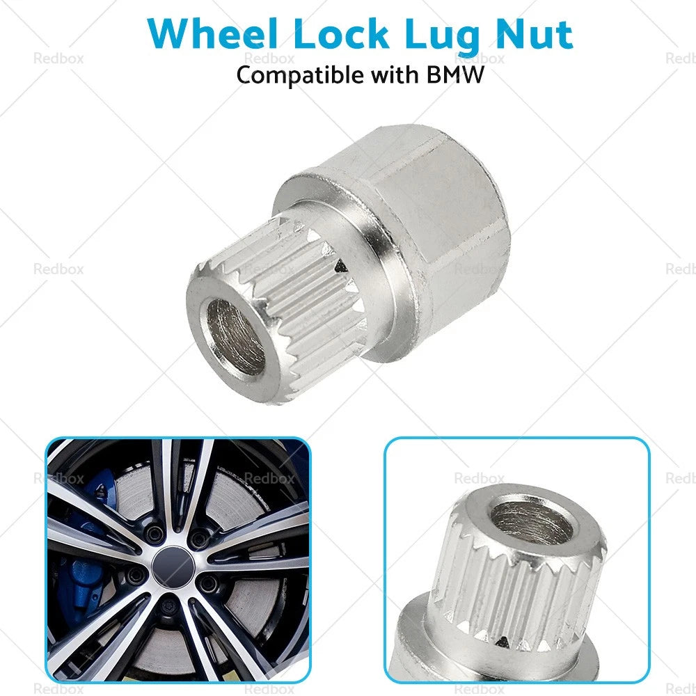 Hollow Anti-Theft Wheel Lock Lug Nut Key for BMW (2020-2023)