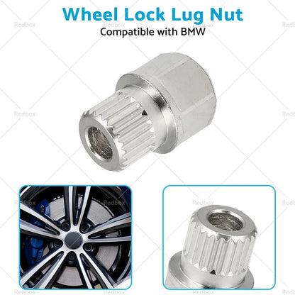 Hollow Anti-Theft Wheel Lock Lug Nut Key for BMW (2020-2023)