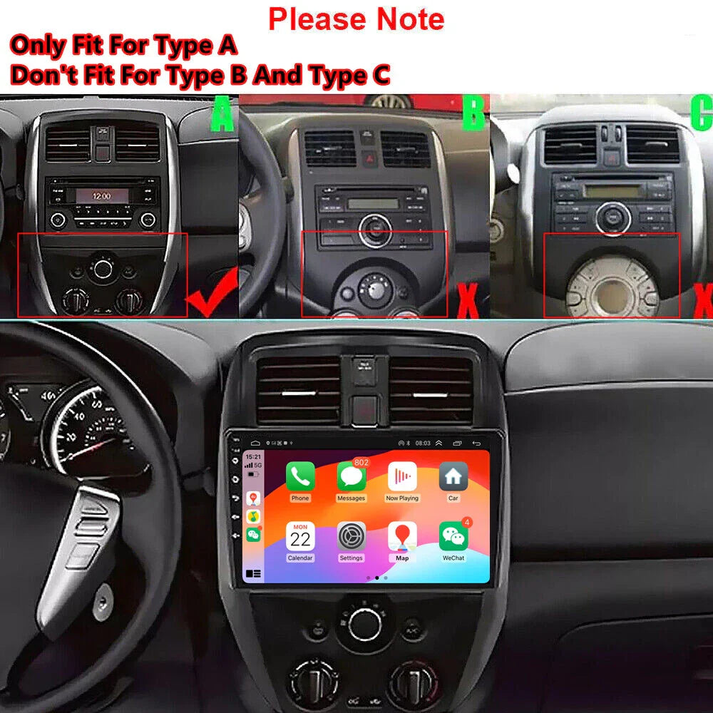 10.1'' Car Stereo GPS Navigation for Nissan Versa Sedan (2015-2019)