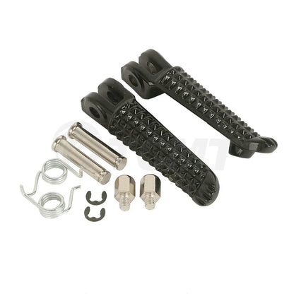 Black Front Footrest Pegs for Yamaha YZF R6 R6S (1999-2020)