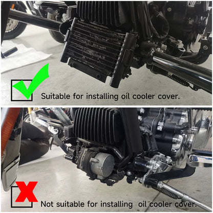 Oil Cooler Cover for Harley Electra Glide Road Street Glide (2017-2022)