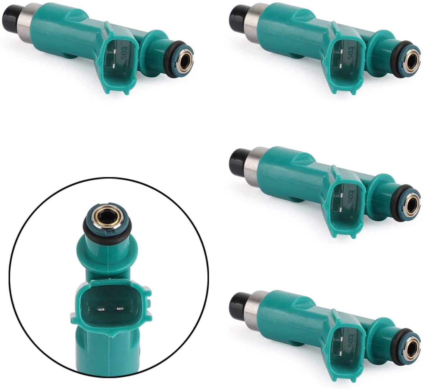 4 Pcs Fuel Injectors for Toyota Corolla, Camry, RAV4, Highlander (2003-2008)