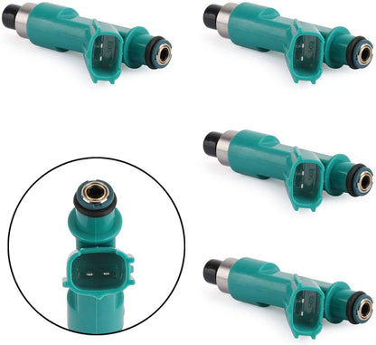 4 Pcs Fuel Injectors for Toyota Corolla, Camry, RAV4, Highlander (2003-2008)